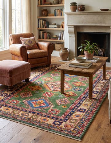 4' 2 x 5' 9 Hand Knotted Kazak Rug