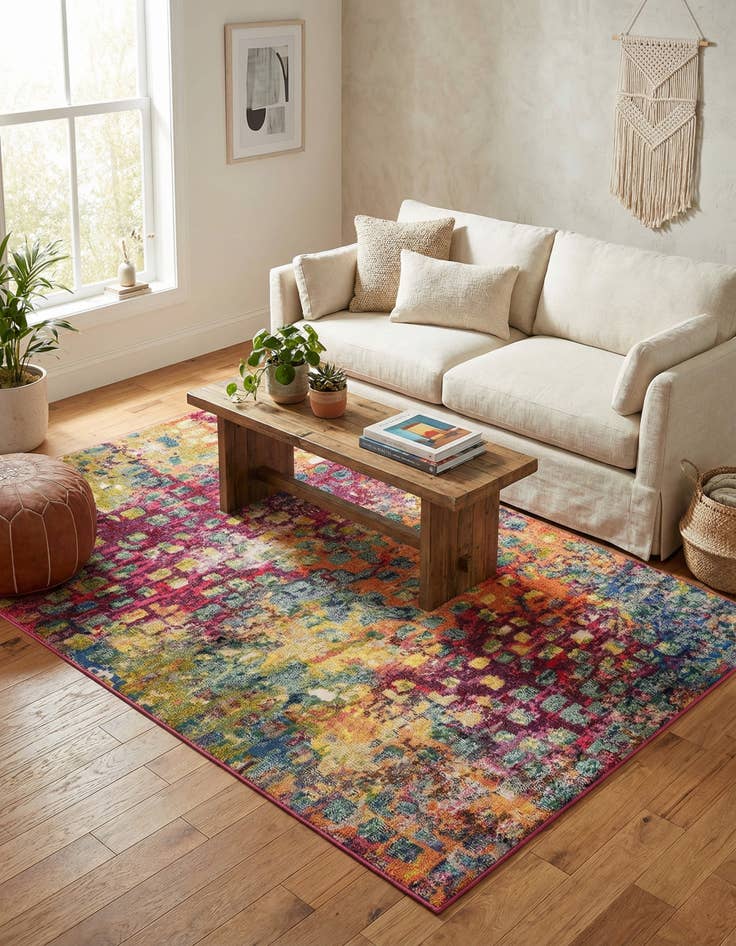 Detail image of 5' x 8' Washable Barcelona Rug