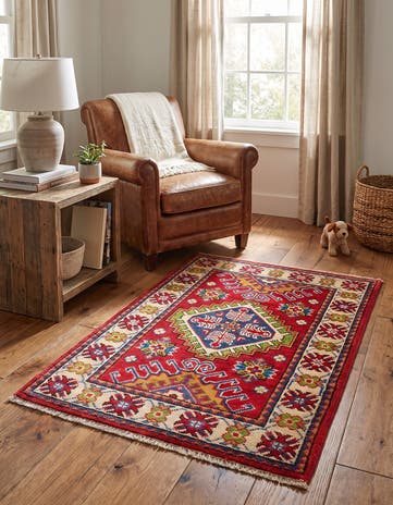 2' x 3' Hand Knotted Kazak Rug