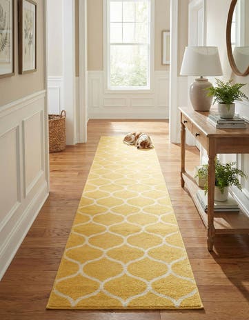 2' x 13' Lattice Frieze Runner Rug