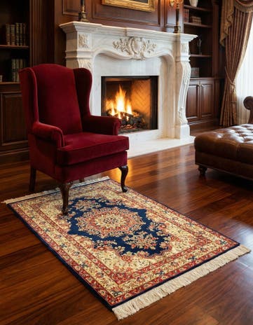 2' 7 x 3' 11 Ghom Silk Rug