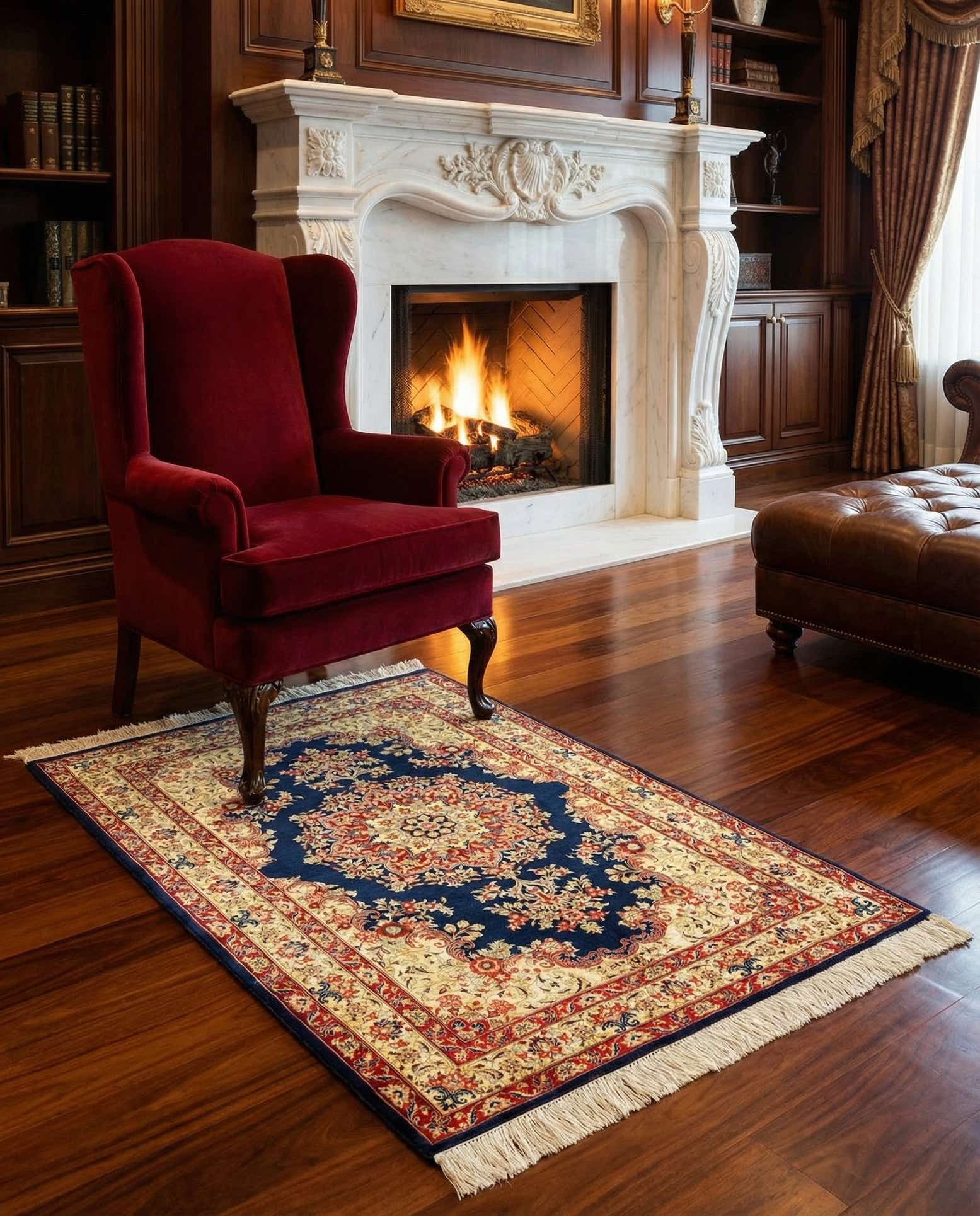 2' 7 x 3' 11 Ghom Silk Rug