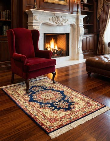 2' 7 x 3' 11 Ghom Silk Rug