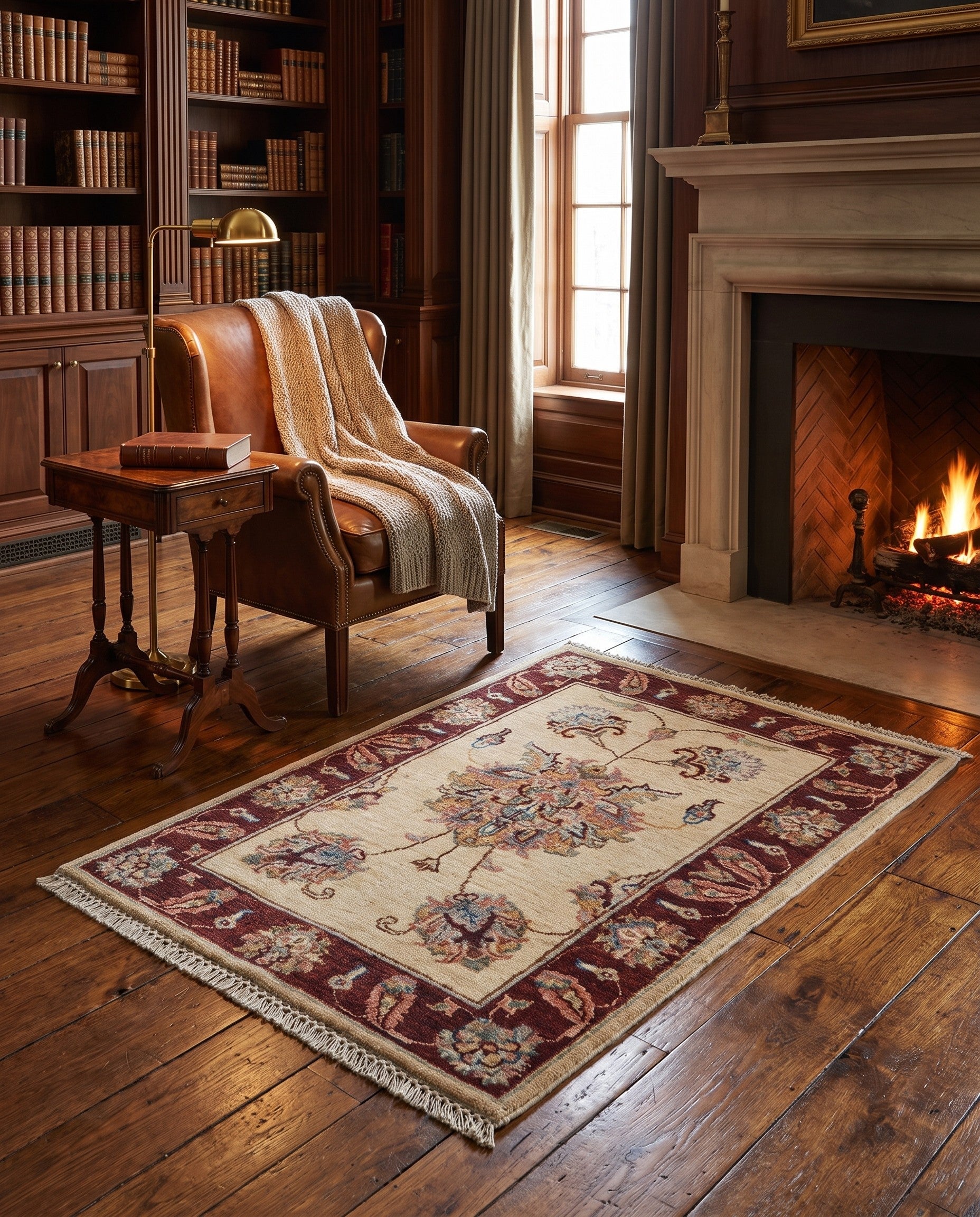 2' x 3' 1 Hand Knotted Ziegler Rug
