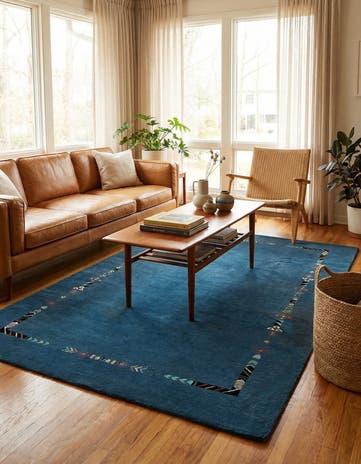 4' 8 x 6' 7 Hand Knotted Tibet Wool Rug