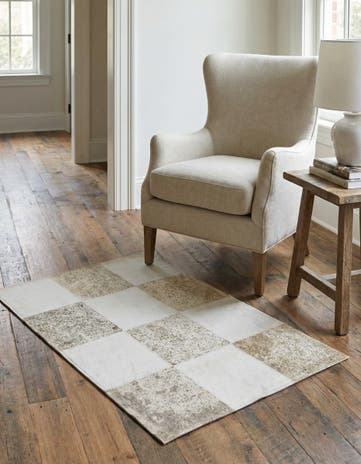 2' x 3' Cowhide Leather Rug