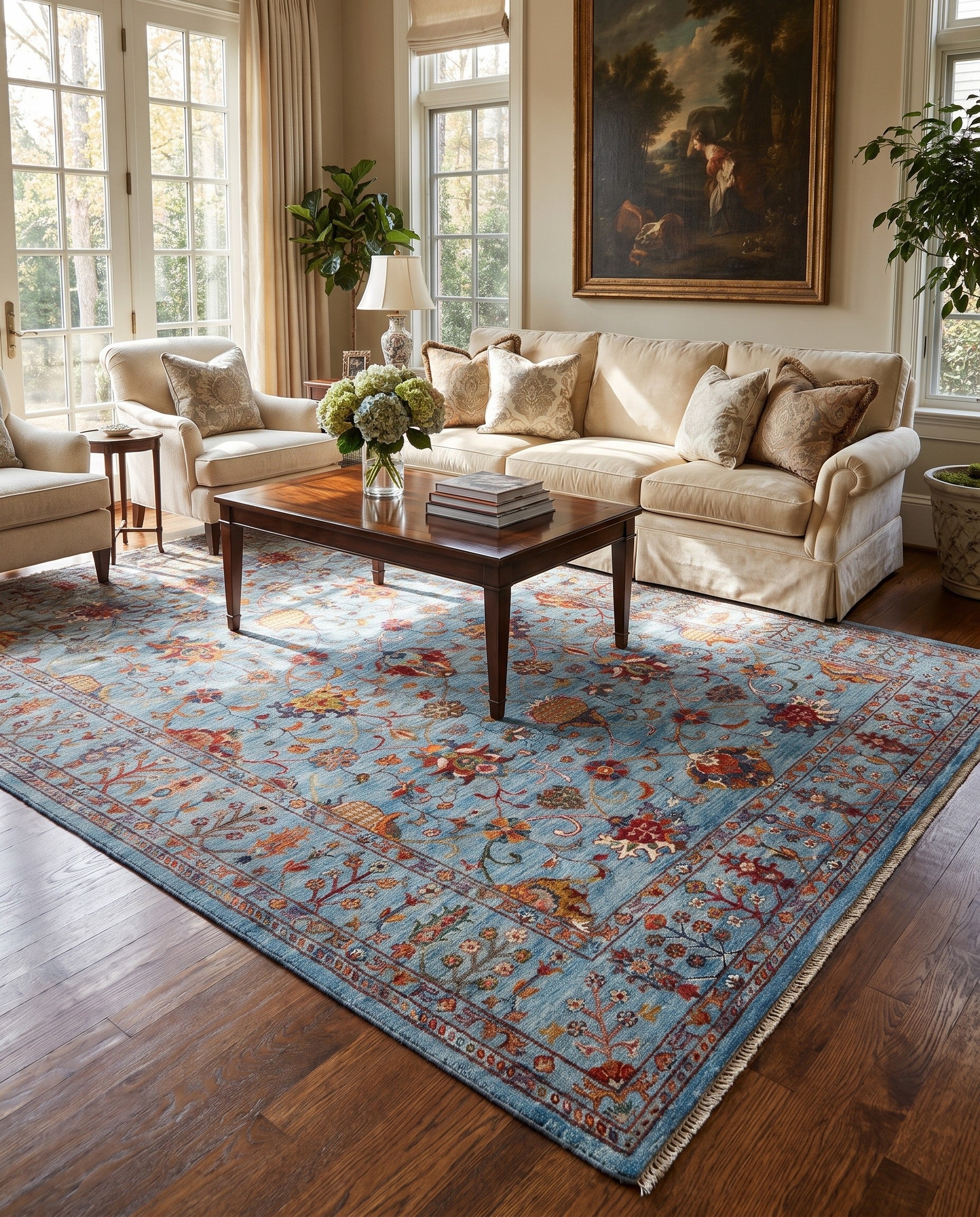 6' 8 x 10' 3 Hand Knotted Ariana Ziegler Rug