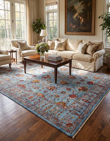 6' 8 x 10' 3 Hand Knotted Ariana Ziegler Rug