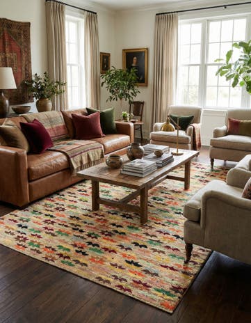 5' 6 x 8' 1 Hand Knotted Balouch Wool Rug