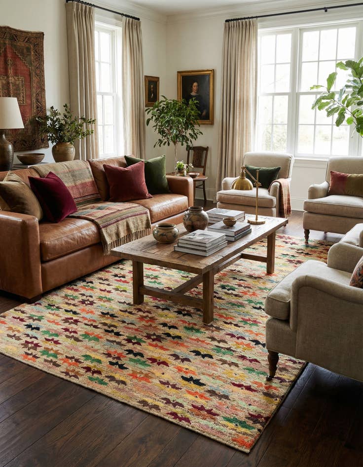 Detail image of 5' 6 x 8' 1 Hand Knotted Balouch Wool Rug