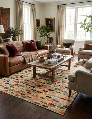 5' 6 x 8' 1 Hand Knotted Balouch Wool Rug
