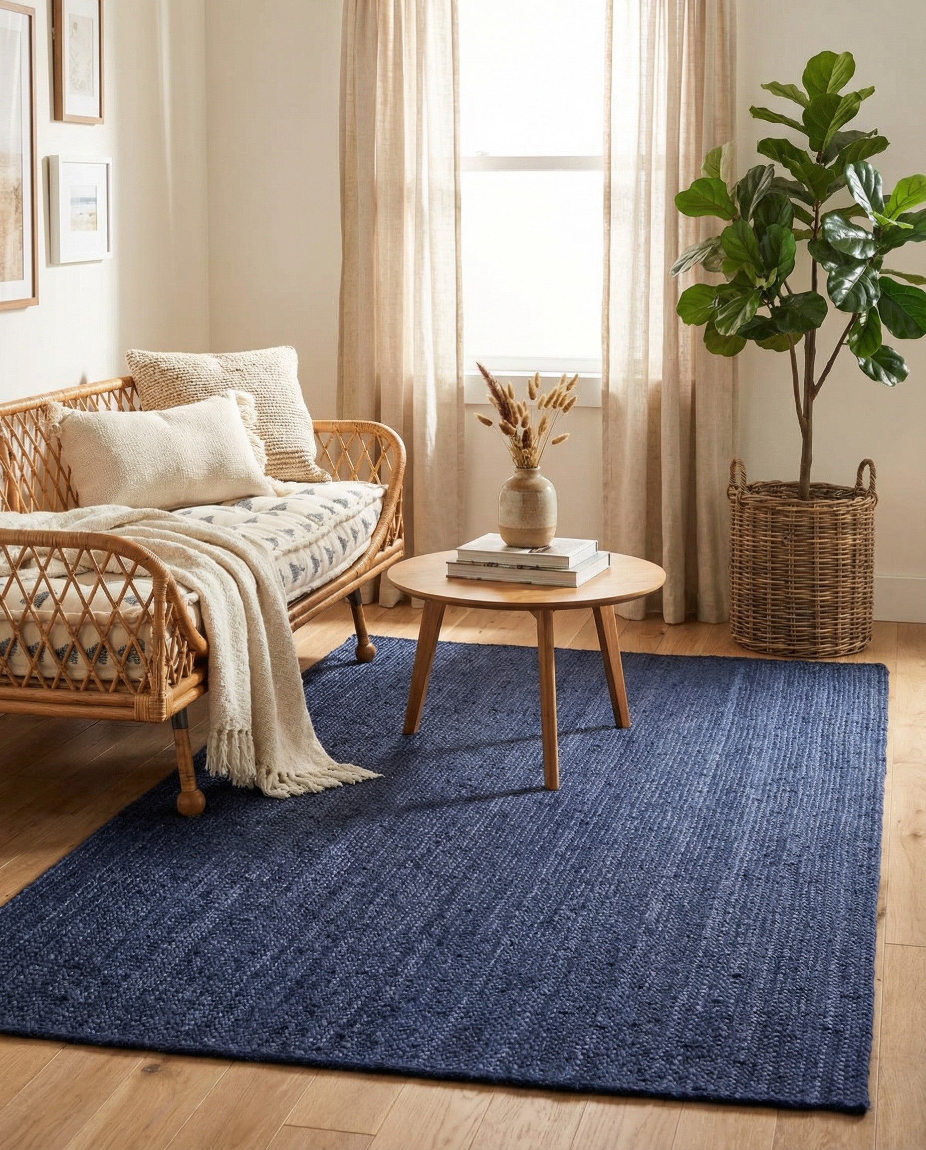 3' 3 x 5' 1 Handmade Braided Jute Rug