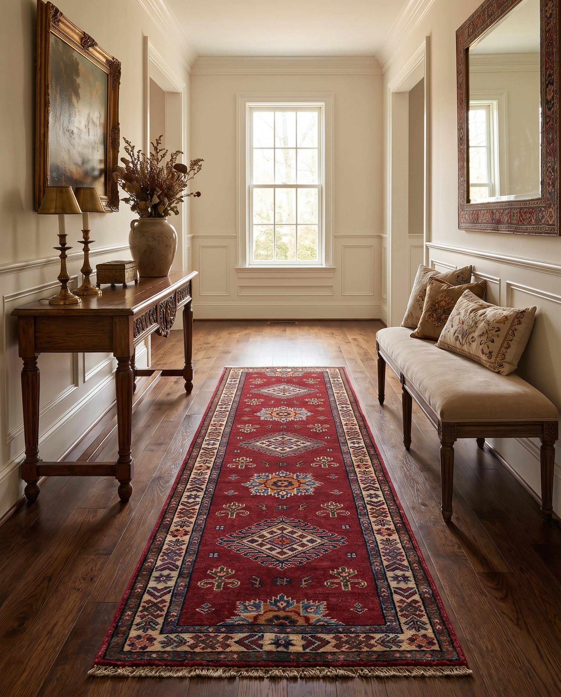 2' x 6' 1 Hand Knotted Kazak Runner Rug