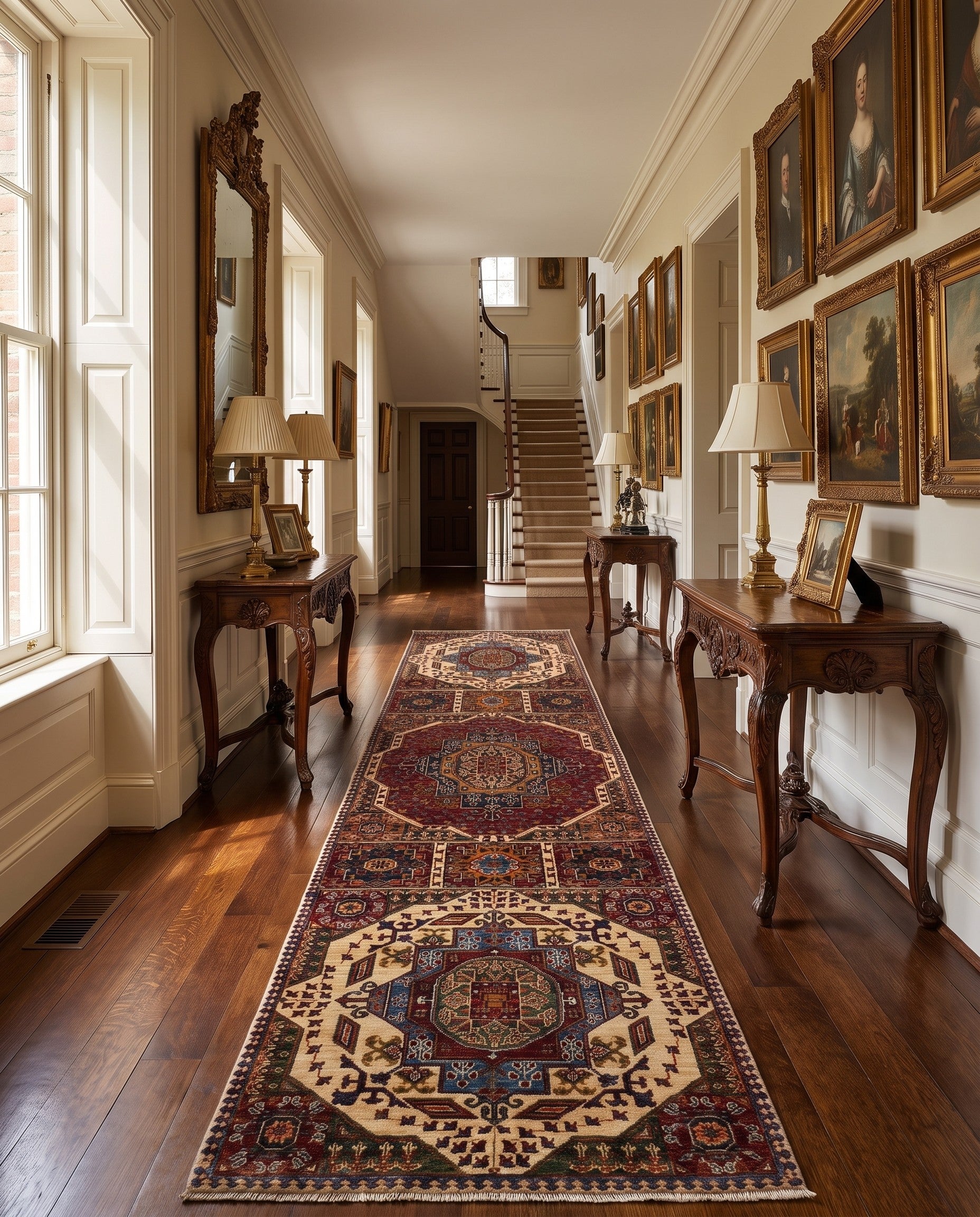 2' 9 x 10' 2 Hand Knotted Kazak Runner Rug