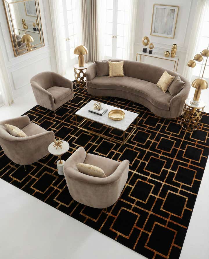 10' x 10' Marilyn Monroe™ Glam Deco Square Rug