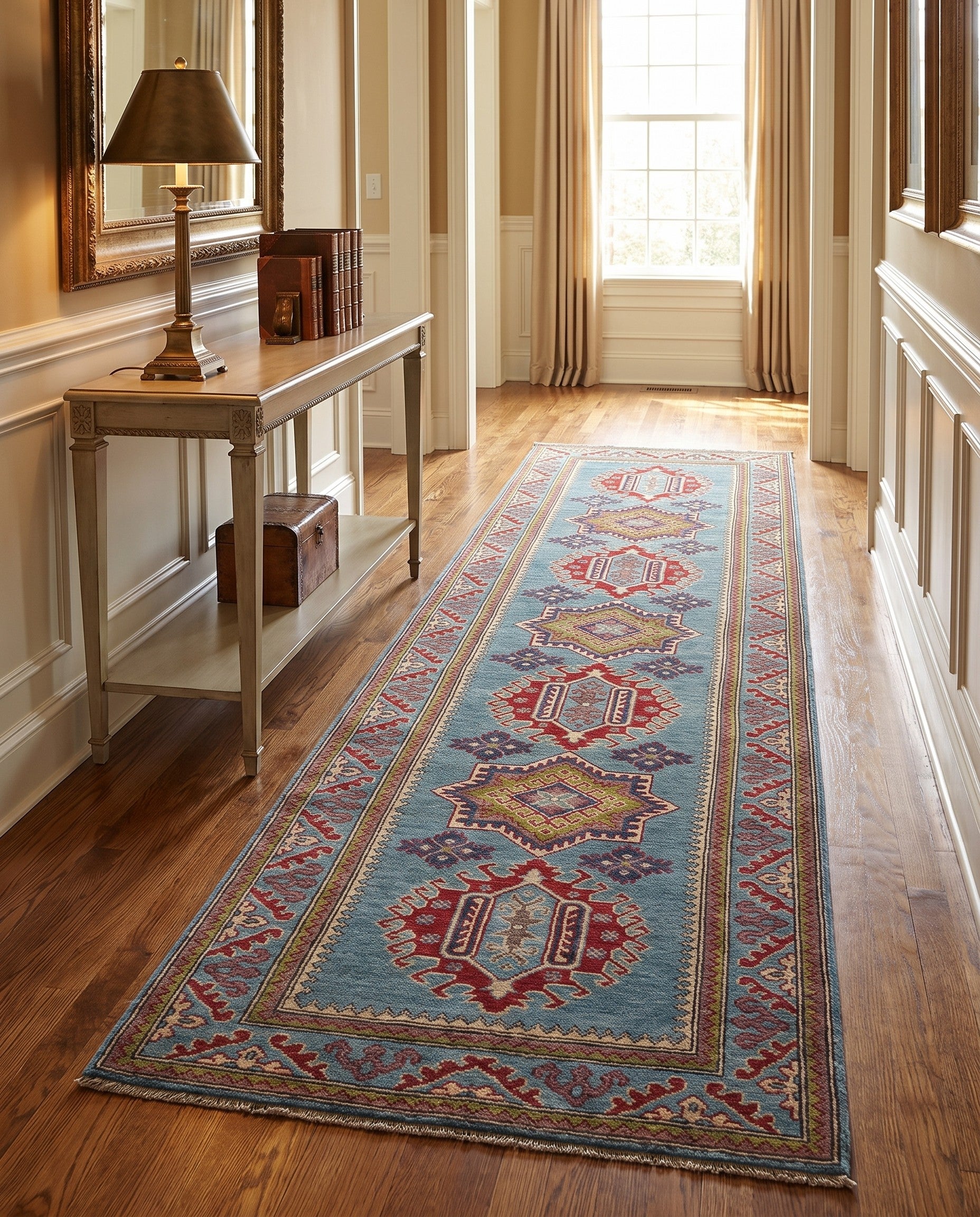 2' 8 x 9' 10 Hand Knotted Kazak Runner Rug