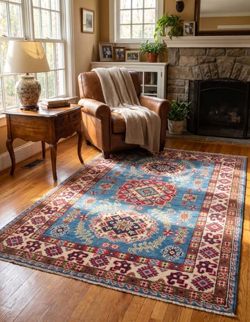 3' 3 x 5' Hand Knotted Kazak Rug