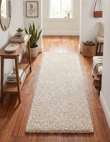 2' x 5' 3 Solid Frieze Runner Rug