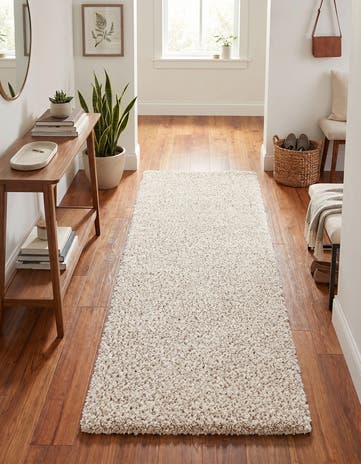 2' x 5' 3 Solid Frieze Runner Rug