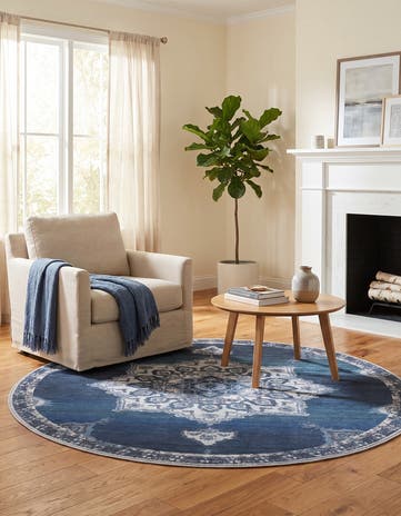 185cm x 185cm Renaissance Round Rug
