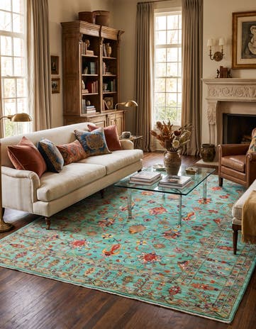 6' 8 x 9' 9 Hand Knotted Ariana Ziegler Rug