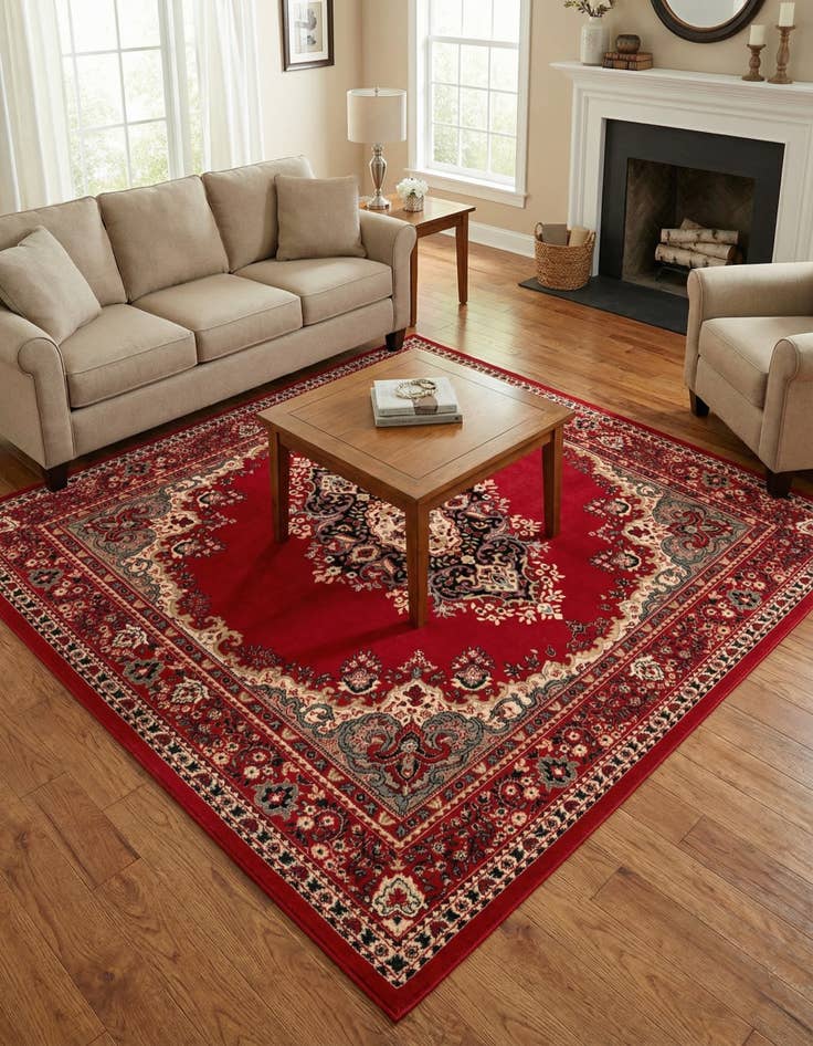 Detail image of 7' 10 x 7' 10 Amaya Square Rug