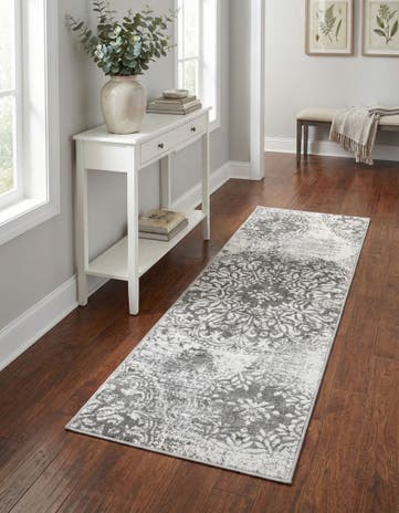 Gray Monte Carlo Runner Rug