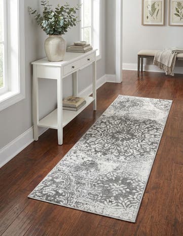 Gray Monte Carlo Runner Rug