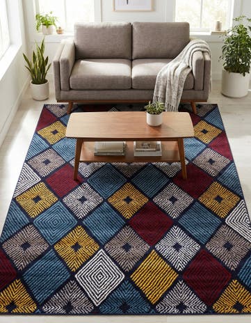 5' 2 x 7' 6 Eco Trellis Rug