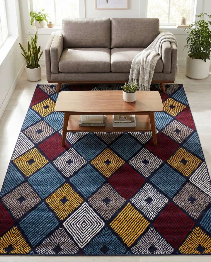 5' 2 x 7' 6 Eco Trellis Rug