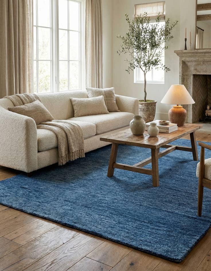 Detail image of 4' 8 x 6' 6 Hand Knotted Gabbeh Wool Rug