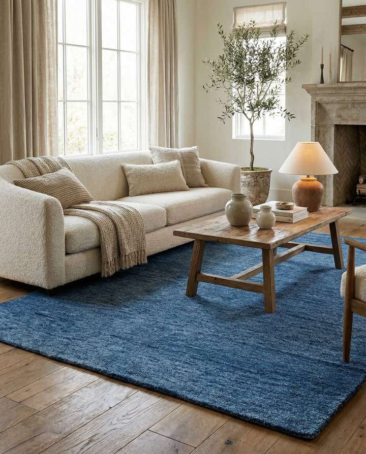 4' 8 x 6' 6 Hand Knotted Gabbeh Wool Rug