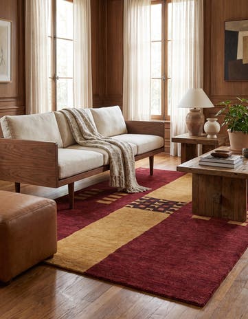 4' 9 x 6' 9 Hand Knotted Ziegler Modern Rug