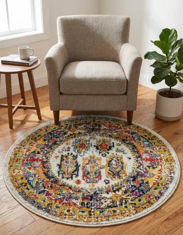 3' 1 x 3' 1 Madeline Round Rug