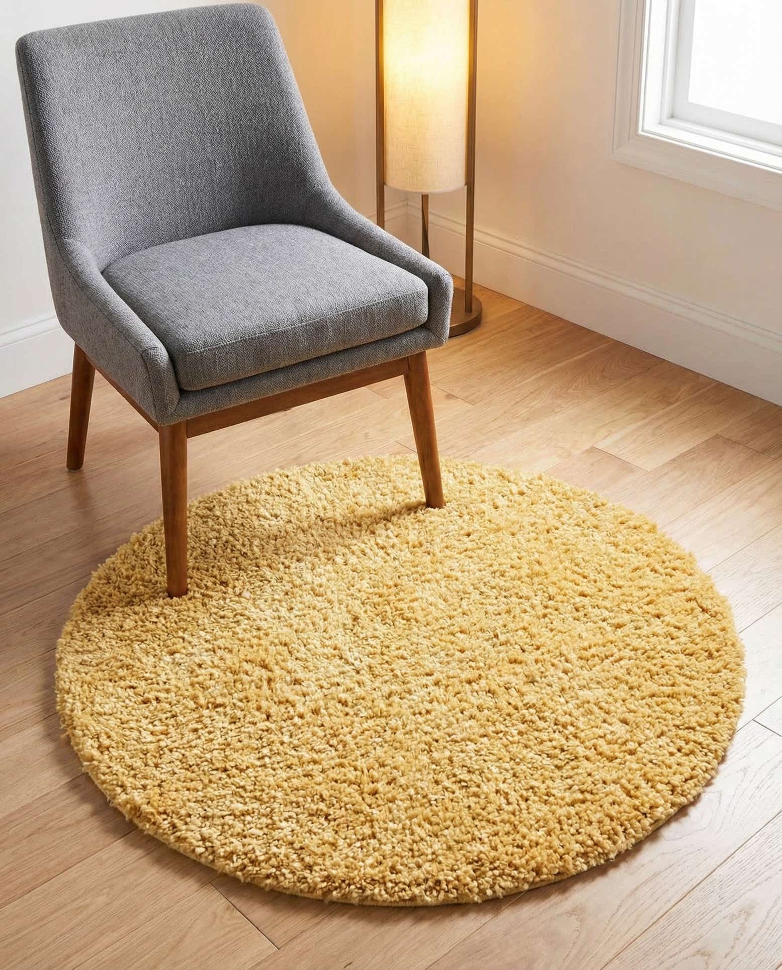 3' x 3' Zermatt Shag Round Rug