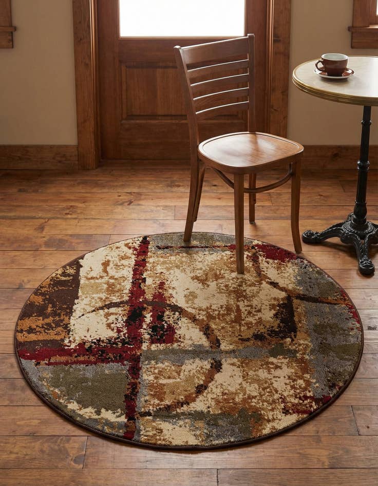 Detail image of 3' x 3' Coffee Shop Round Rug