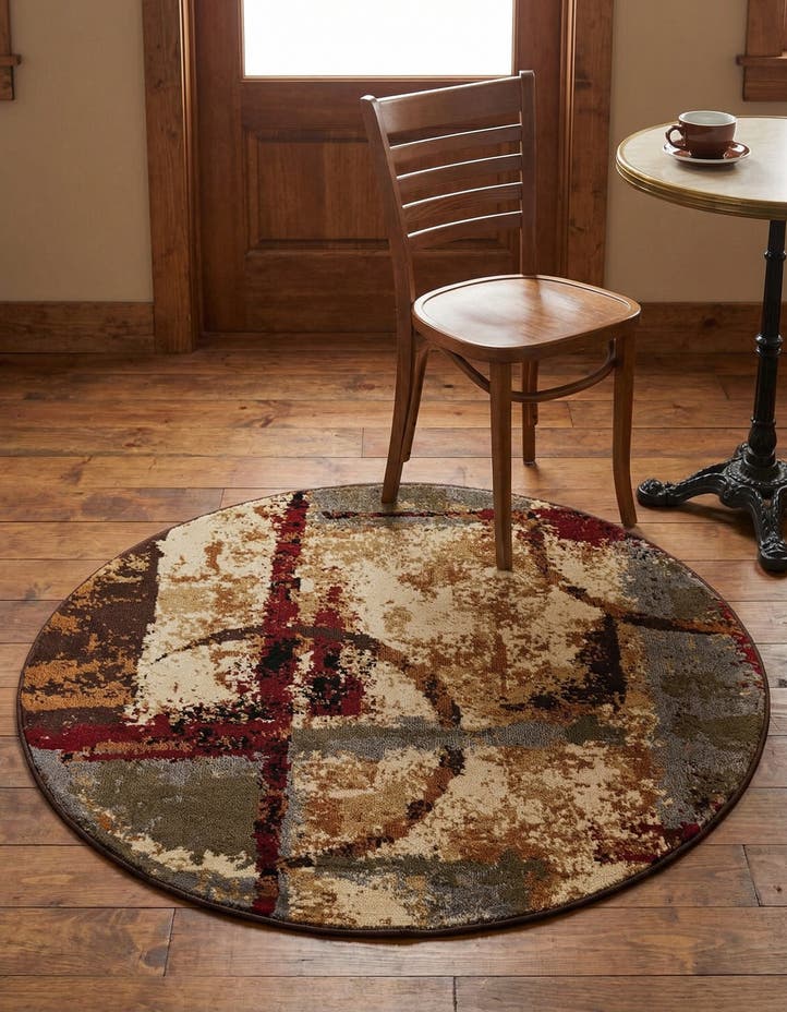 3' x 3' Cafe Round Rug
