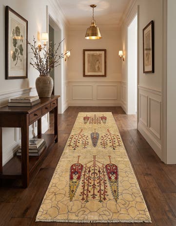 2' 11 x 10' Hand Knotted Kazak Runner Rug