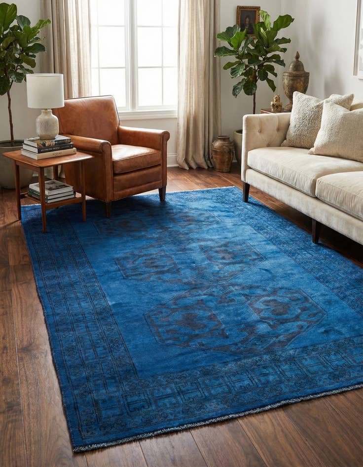 Detail image of 4' 1 x 5' 9 Hand Knotted Ultra Vintage Persian Wool Rug