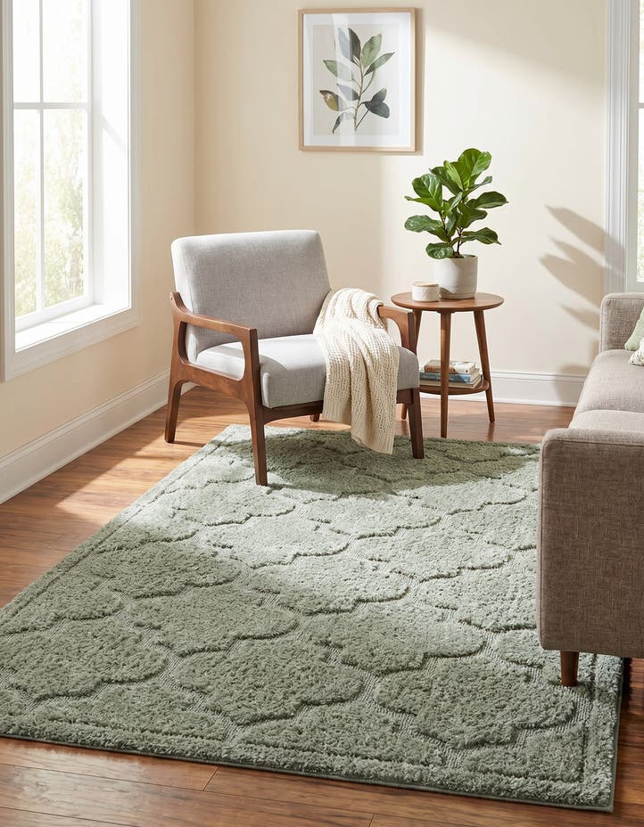 5' x 8' Lattice Shag Rug