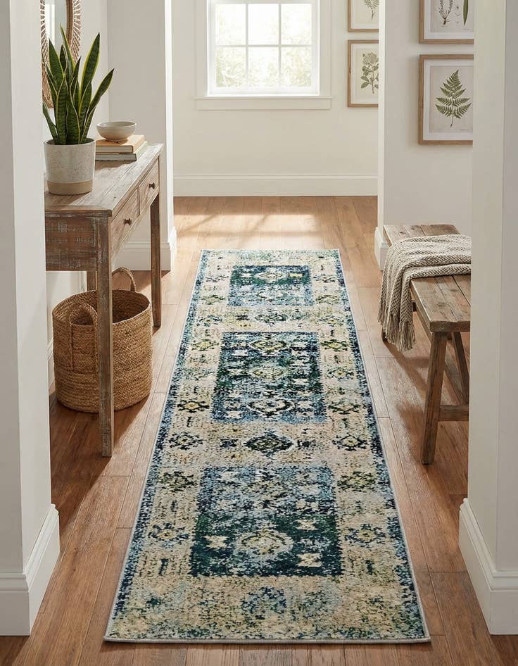Detail image of 2' x 6' 9 Washable El Paso Runner Rug