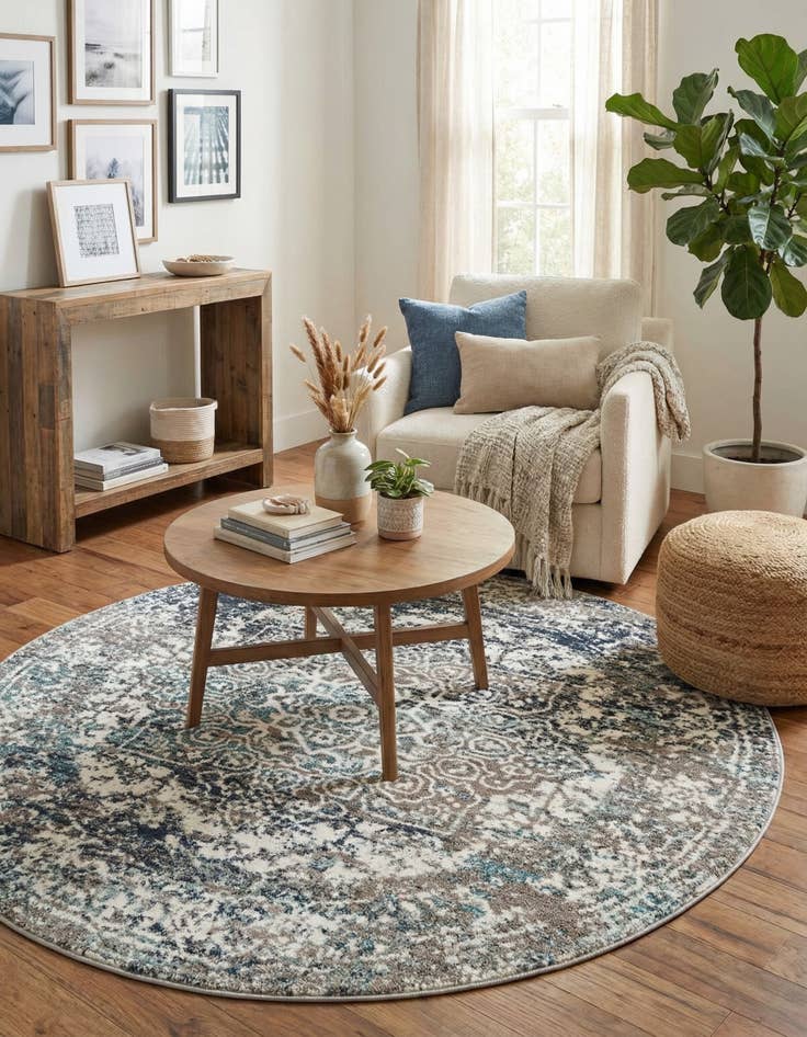 Detail image of 5' 3 x 5' 3 Arlington Round Rug