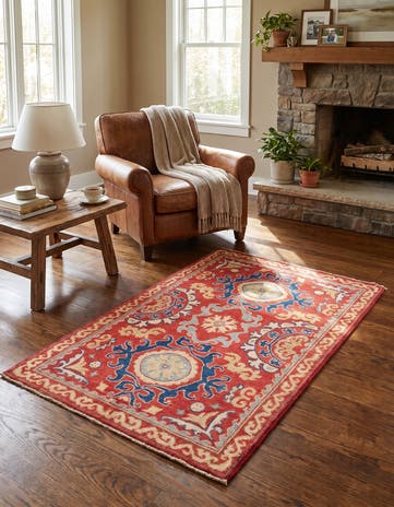 2' 8 x 4' 2 Hand Knotted Kazak Rug