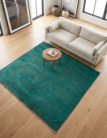 5' 3 x 6' 6 Hand Knotted Over-Dyed Ziegler Square Rug