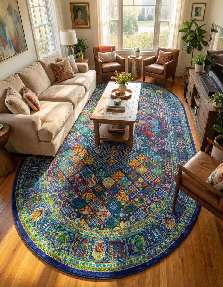 Detail image of 7' 10 x 10' Calypso Oval Rug