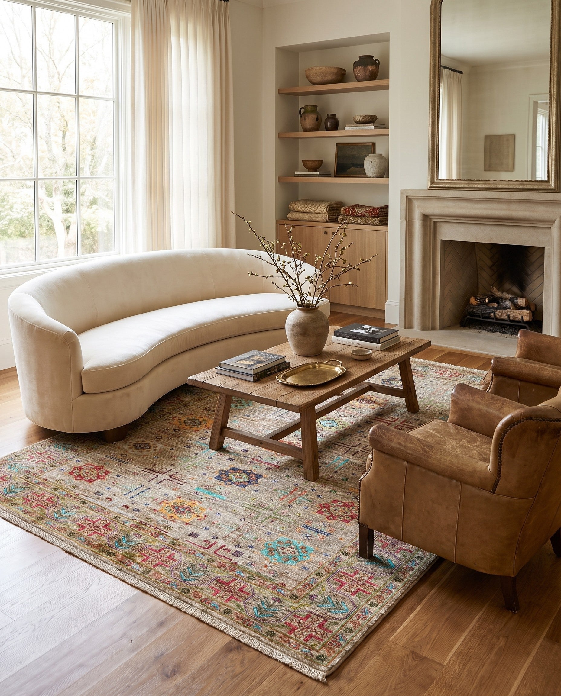 5' 10 x 7' 6 Hand Knotted Ariana Ziegler Rug