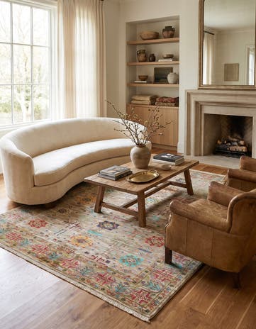 5' 10 x 7' 6 Hand Knotted Ariana Ziegler Rug
