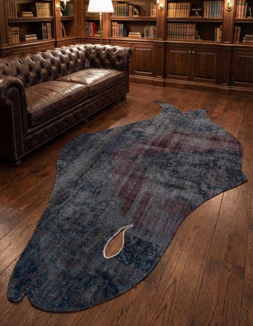 5' 8 x 8' 4 Hand Knotted Ultra Vintage Persian Wool Rug