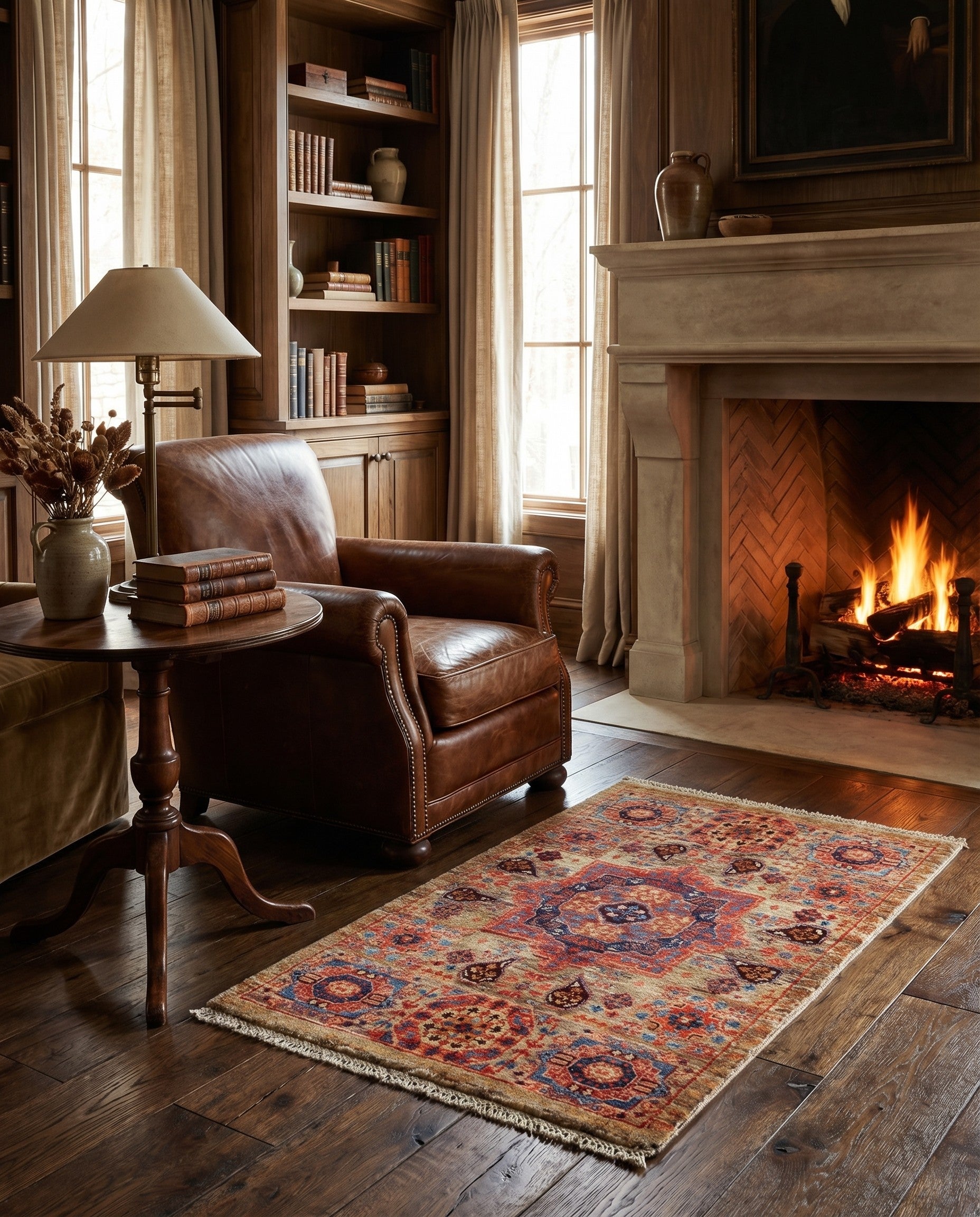 2' x 3' 3 Hand Knotted Mamluk Ziegler Rug