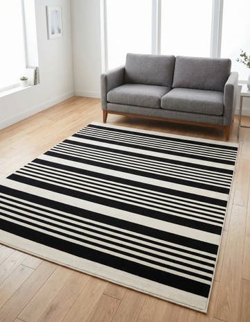 Black and White Milano Rug